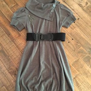 Belted Sweater Dress